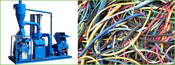 Scrap cable wire recycling machine