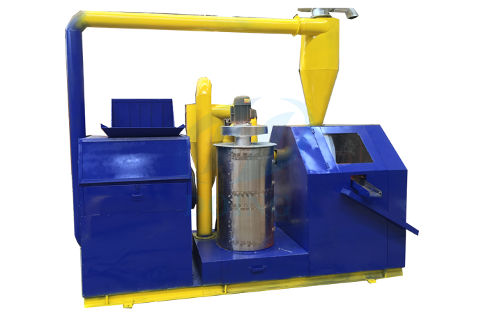 Integrated copper wire recycling machine