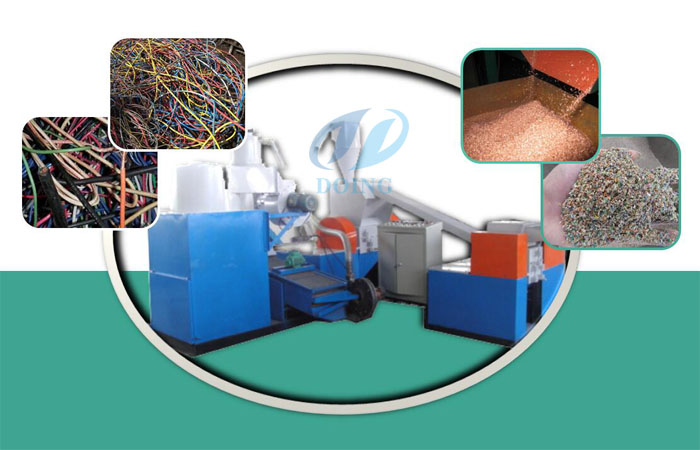 Copper wire granulator separator recycling machine