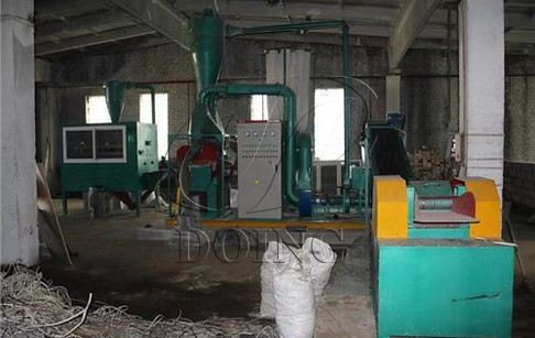 Copper cable wire recycling machine successfully installed in Russia