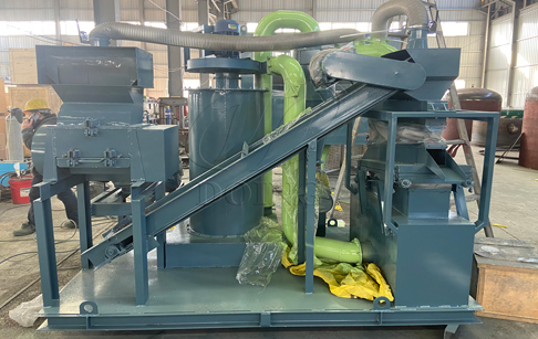 Copper cable wire recycling machine successfully installed in Russia