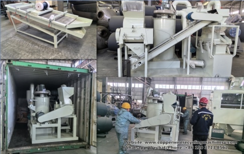 Henan Doing DY-400 cable wire recycling machine was shipped to Norway