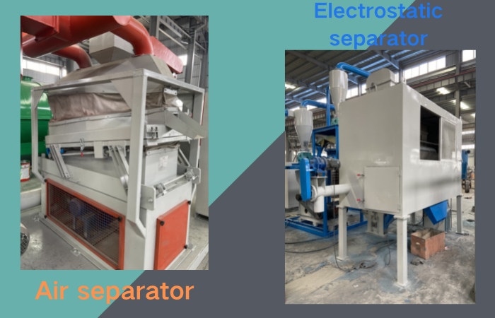 air separator and electrostatic separator