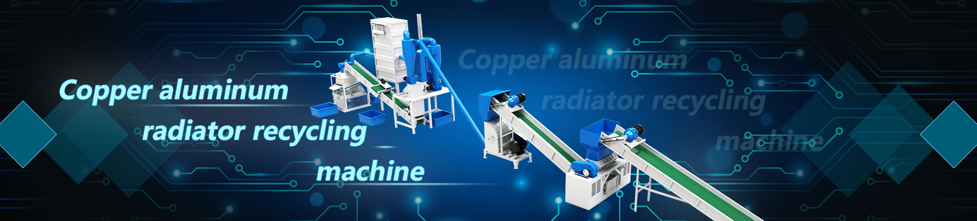 Copper aluminum radiator recycling machine