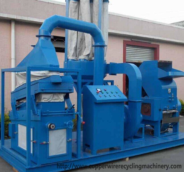 scrap copper granulator cable wire recycling machine