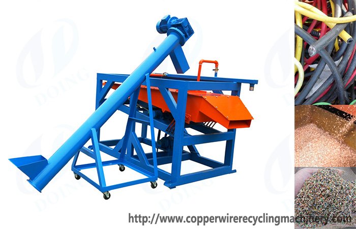 Scrap copper cable granulator