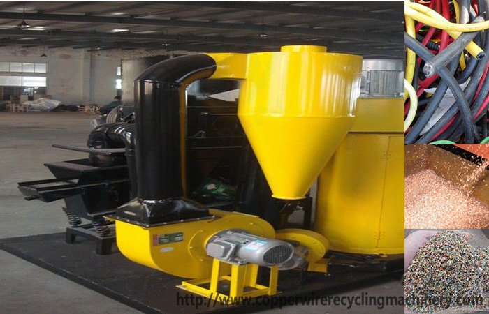 Waste wire recycling machine