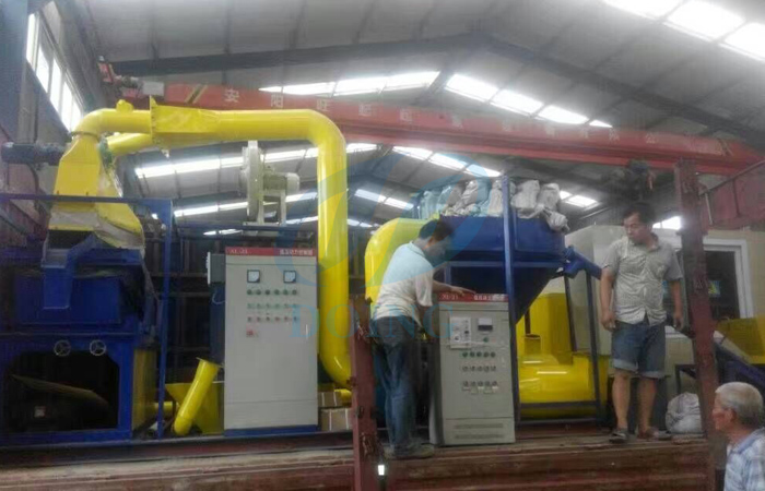 Baoding customer bought scrap copper granulator machine from Doing company