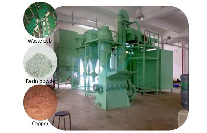 Waste pcb board recycling plant