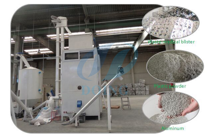 Aluminum plastic composite panel recycling machine