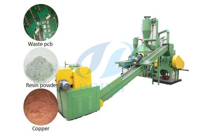 Printed circuit board disposal plant