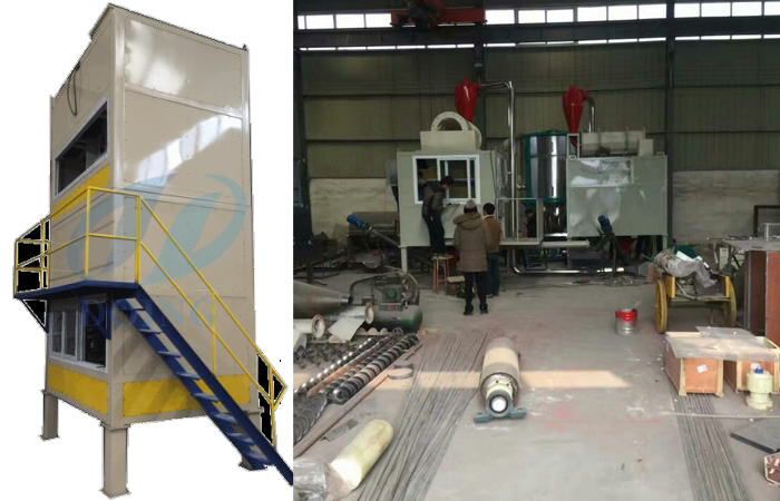 Mixing plastic separation equipment debugging before shipment