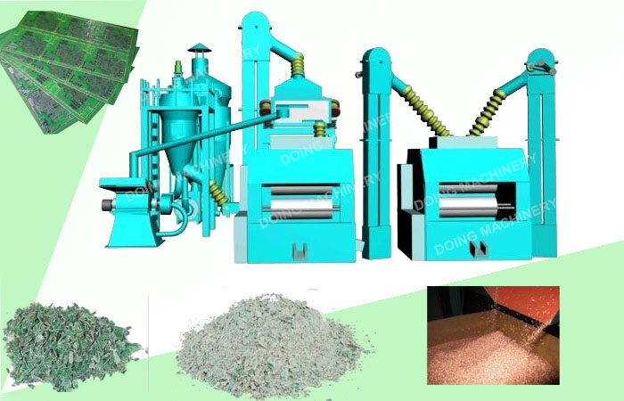 Application of circuit board recycling machine