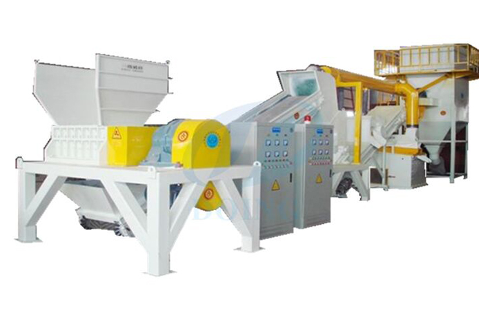 Radiator/heat sink recycling machine