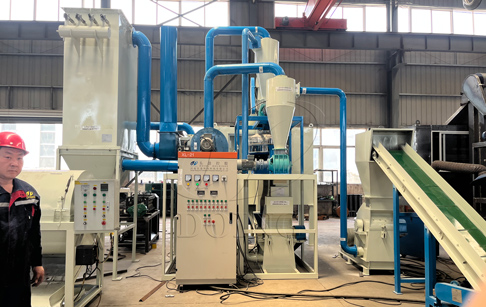 Printed circuit board recycling plant
