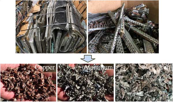 radiator separation recycling machine