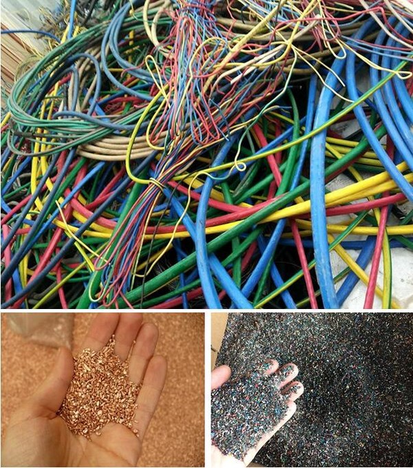 cable wire recycling system