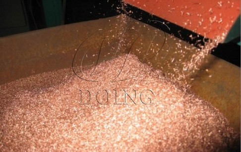 What percentage of copper is recycled from scrap cable wires?