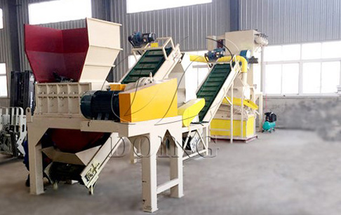 Air conditioner radiator recycling machine