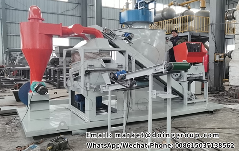 Scrap copper wire granulator machine installed in Singapore