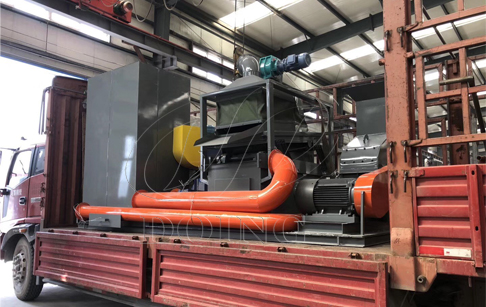 One set copper aluminum radiator recycling machine will be delivered to Guangxi, China