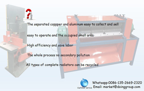 How to separate copper tubing from aluminum fins?