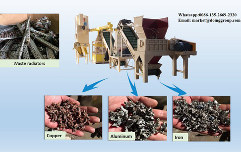 Fast way to remove copper from copper aluminum radiator