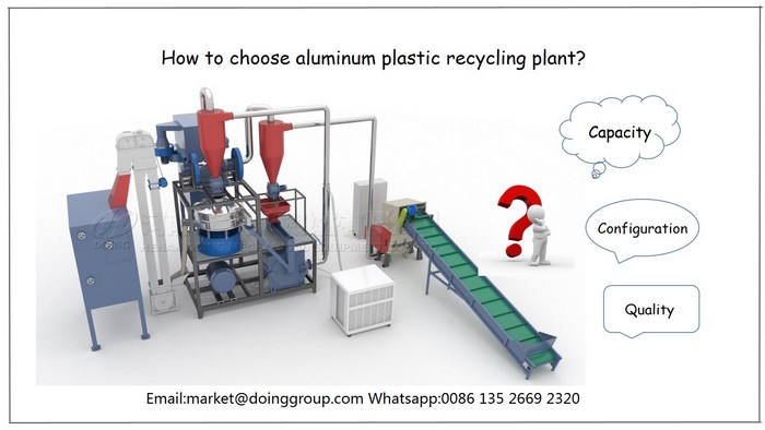 aluminum plastic recycling plant