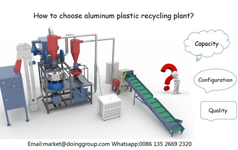 How to choose aluminum plastic recycling plant?