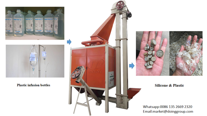 plastic silicone rubber separation machine