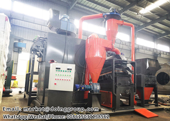 copper cable crusher and separator machine 