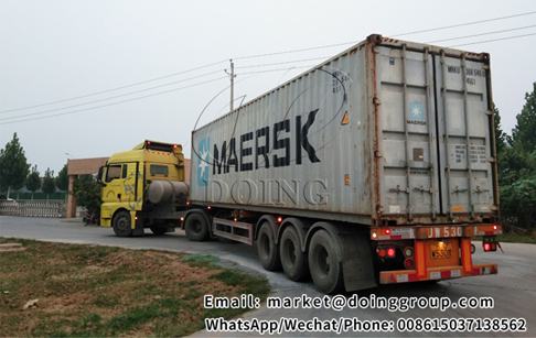 One set copper wire recycling machine will be shipped to America from DOING factory