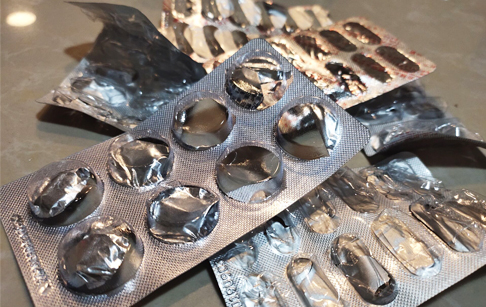 Can medicine blister packs be recycled?