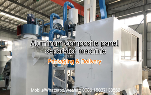 DOING scrap aluminum composite panel separator machine was delivered to Taiwan, China