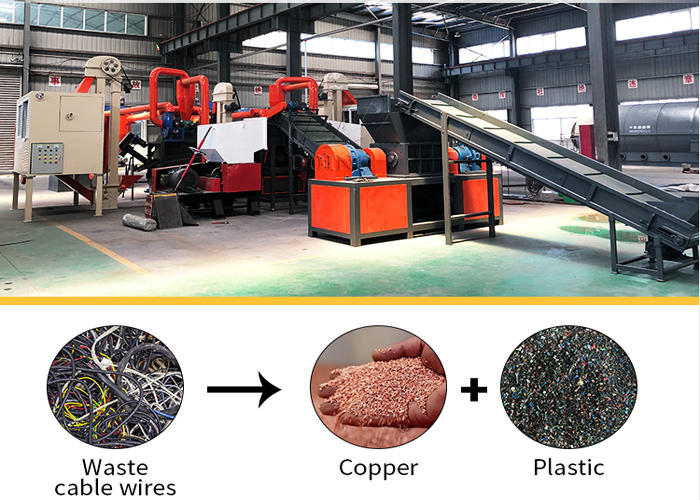 copper cable granulator recycling machine