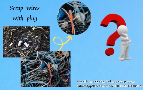 How does copper cable granulator recycling machine process scrap wires with plug?