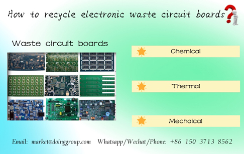 How to recycle electronic waste circuit boards?