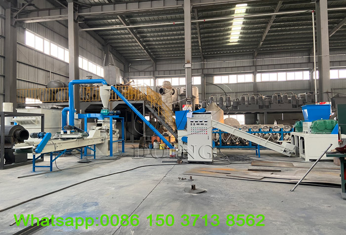 radiator crushing and separating processing line