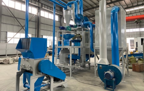 Waste aluminum and plastic separator machine