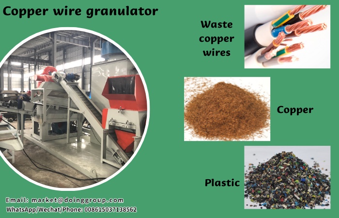 copper cable wire recycling machine