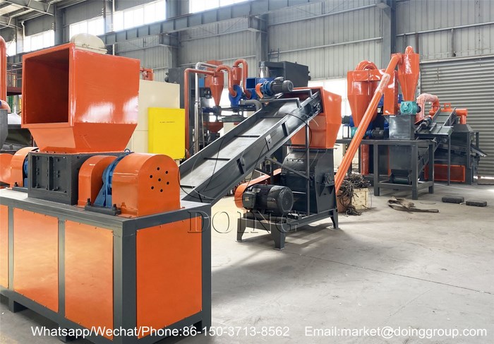 copper aluminium radiator recycling machine