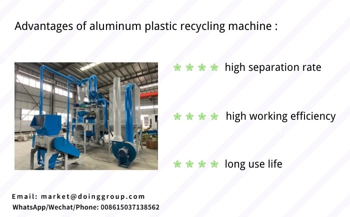 aluminum plastic recycling machine