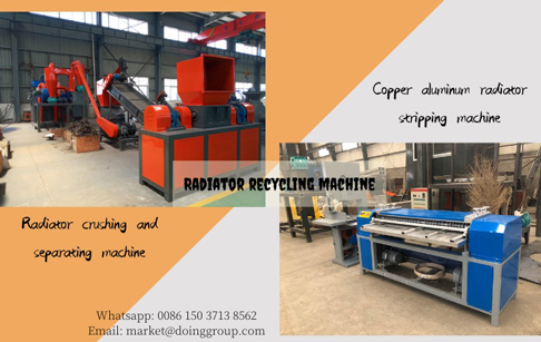 Thailand Client ordered a DOING 500kg/h radiator crushing and separation machine