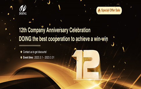 DOING is about to celebrate its 12th anniversary! Special discounts offered for you!