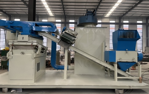 Integrated copper wire recycling machine