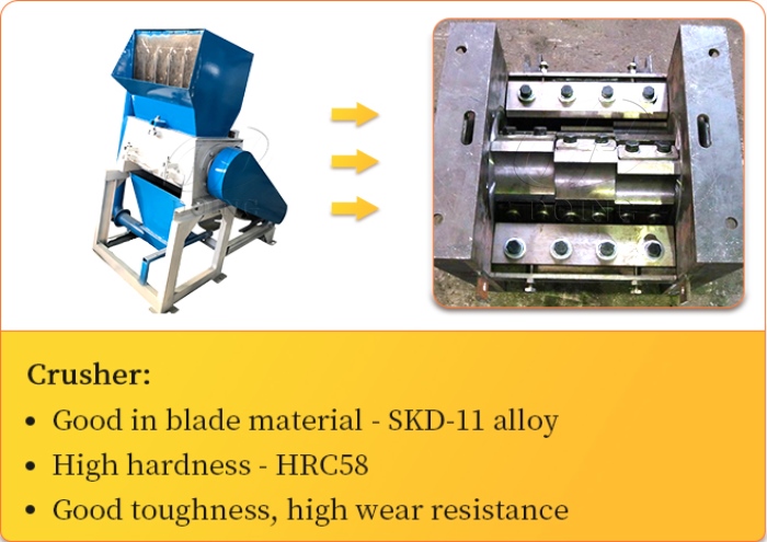 PVC cable wire recycling machine