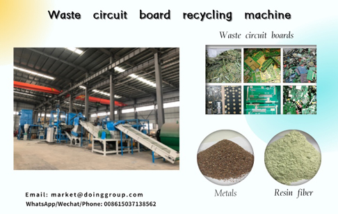 Waste pcb board recycling plant