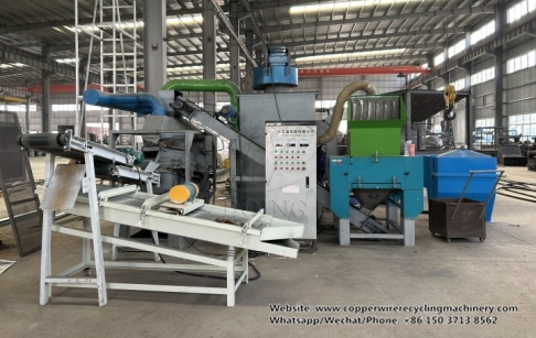 One set Copper wire recycling machine project is put into production in Shanxi, China