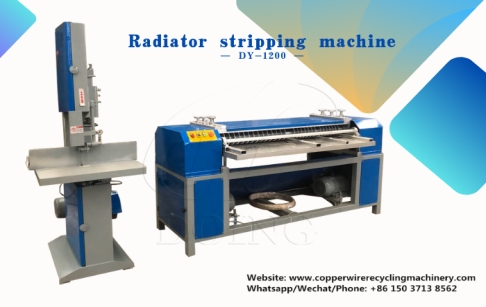 Iraqi customer purchased a DY-1200 radiator stripping machine from Henan Doing Company