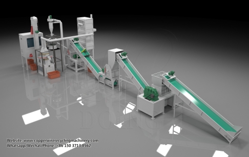 Waste printed circuit board recycling machine